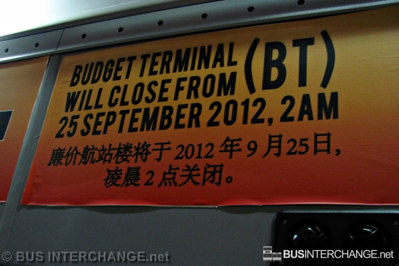 0 0 (Budget Terminal Closure Notice)