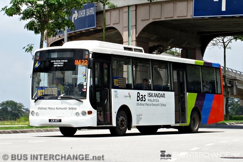 A Iveco Delta (JLN1477) operating on Causeway Link bus service IM22