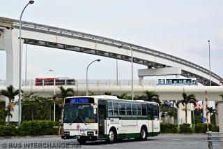 Bus parking area at Naha Airport