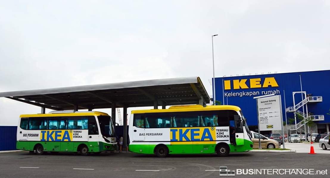IKEA Tebrau shuttle buses stopping over at Ikea Tebrau.