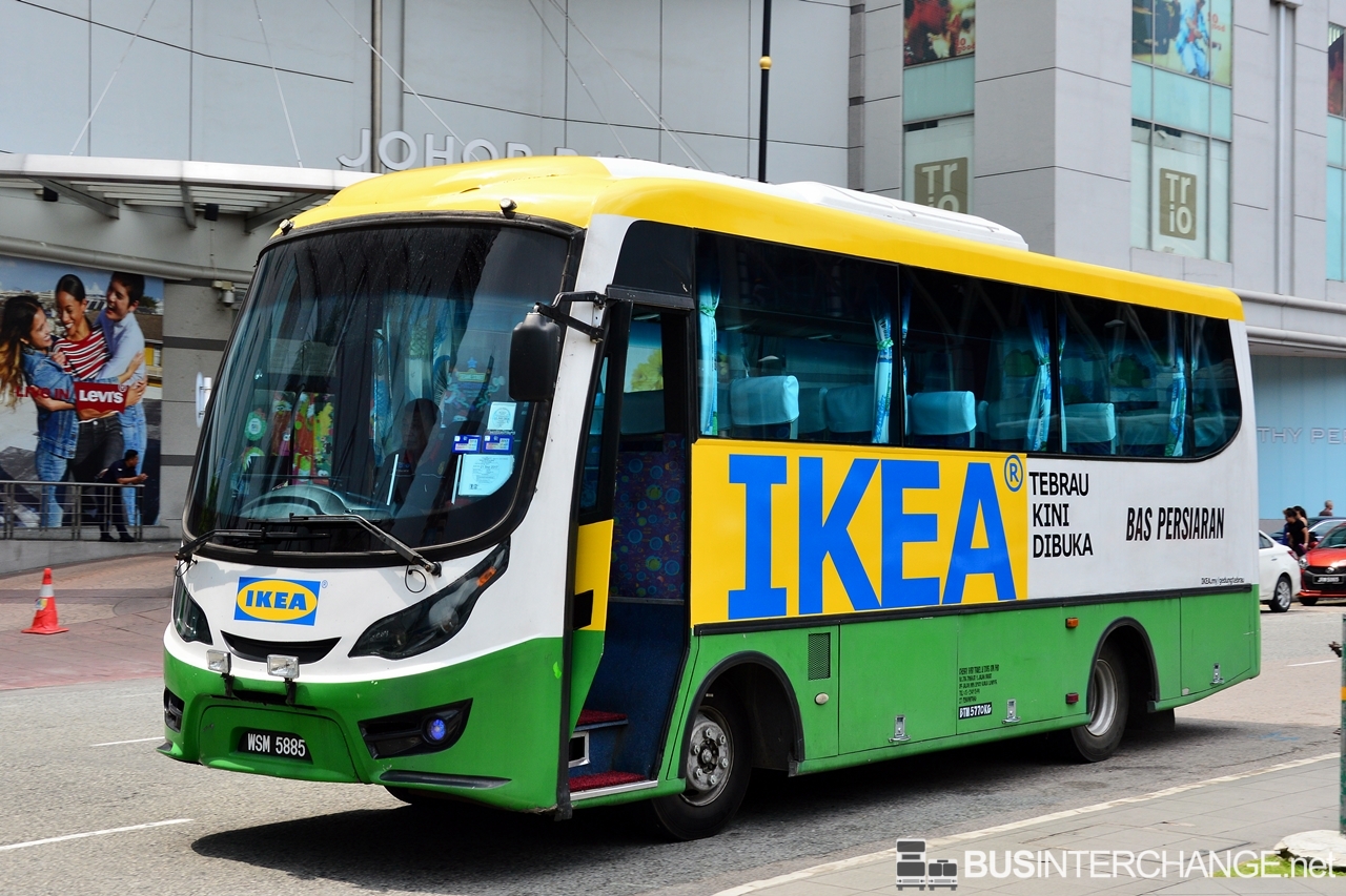 Bas Persiaran are deployed for the free shuttle bus service to IKEA Tebrau.