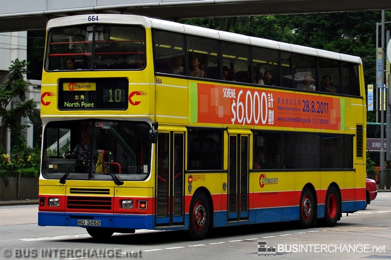 Volvo Olympian (664 / HU3262 on Route 10)