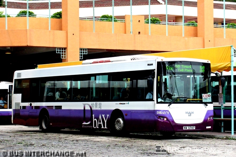 MAN NL273 (DBAY 71 / NW5707 on Route DB3R)