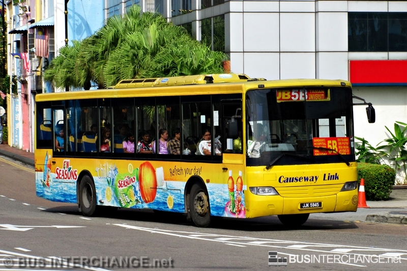 A Mercedes-Benz CBC1725 (JJK5945) operating on Causeway Link bus service 5B