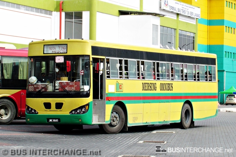 Bus 103 Mersing Omnibus Jmc8845 Bus Interchange