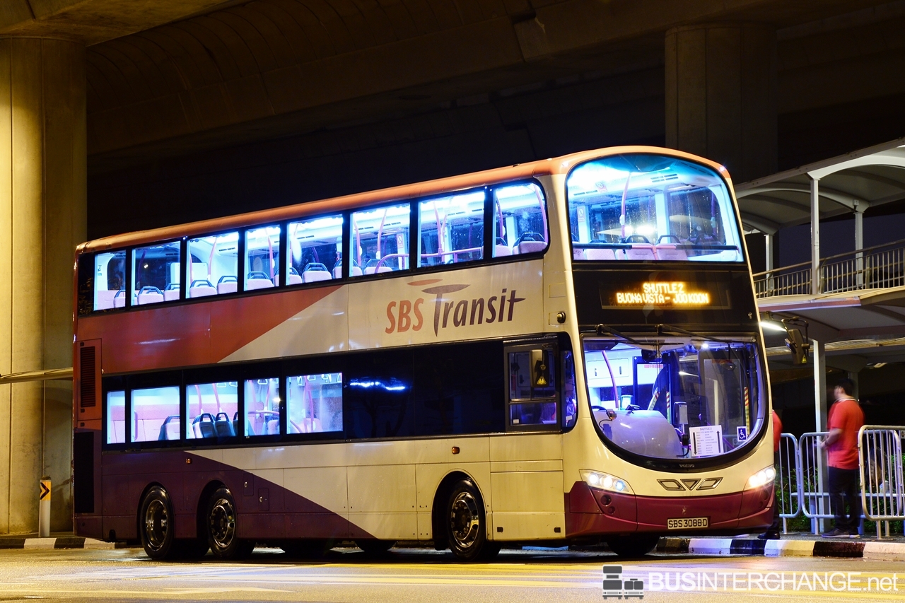 Volvo B9TL (SBS3088D - Shuttle 2)
