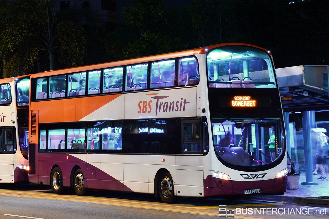 Volvo B9TL (SBS3098A - Standard Chartered Marathon Singapore 2017 Somerset Shuttle.)