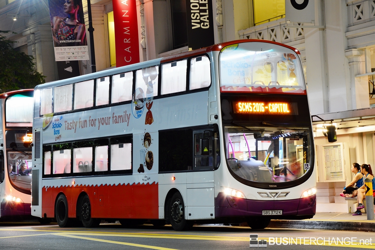 Volvo B9TL (SBS3712K - Standard Chartered Marathon Singapore 2016 (Capitol))