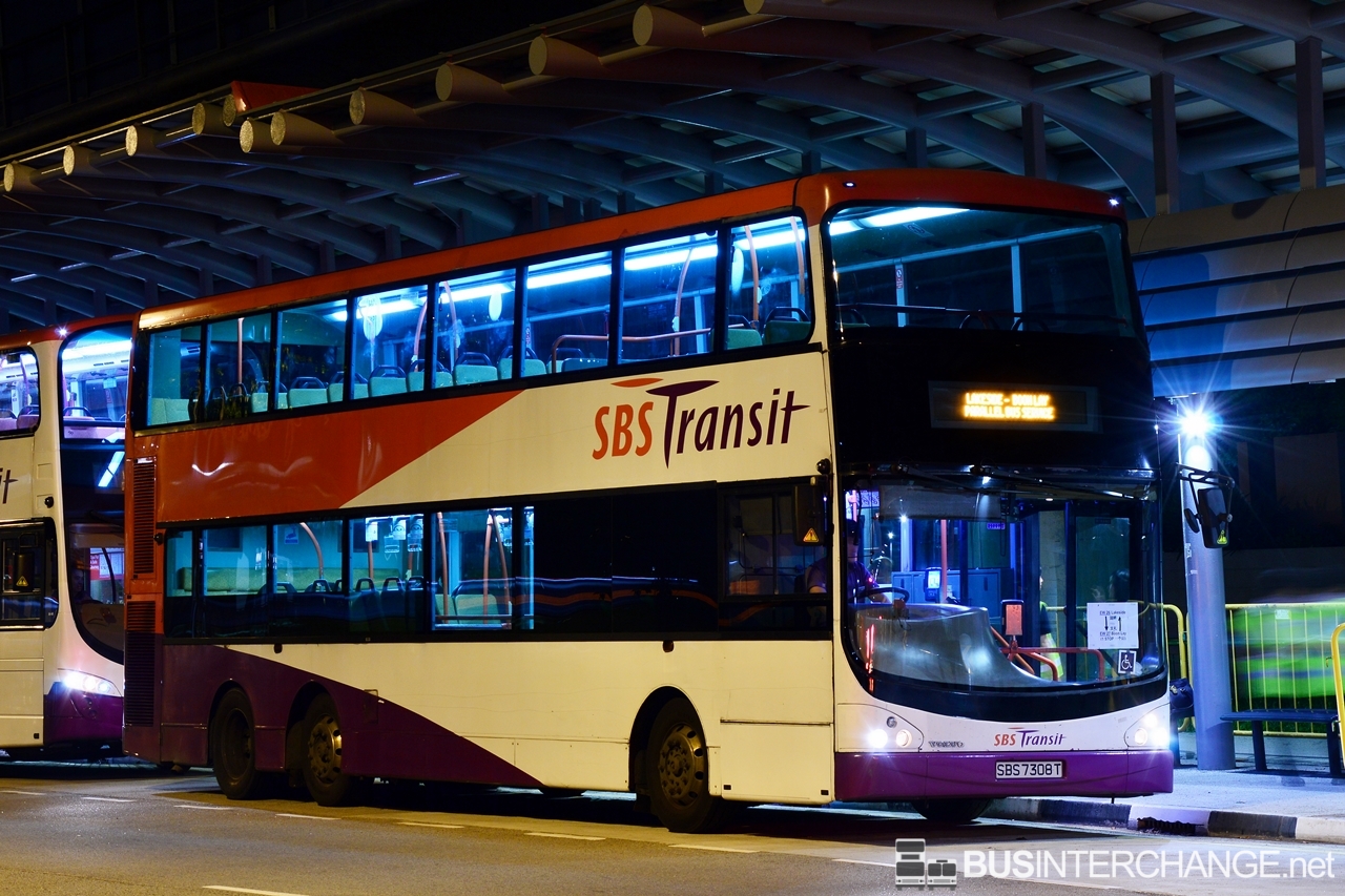 Volvo B9TL (SBS7308T - Lakeside to Boon Lay Parallel Bus Service)