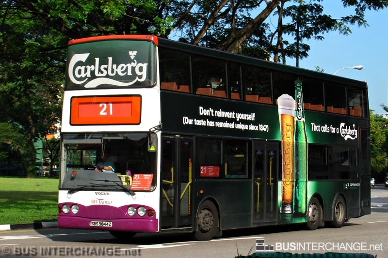 Bus 21 - SBS Transit Volvo B10TL (SBS9844Z) | Bus Interchange