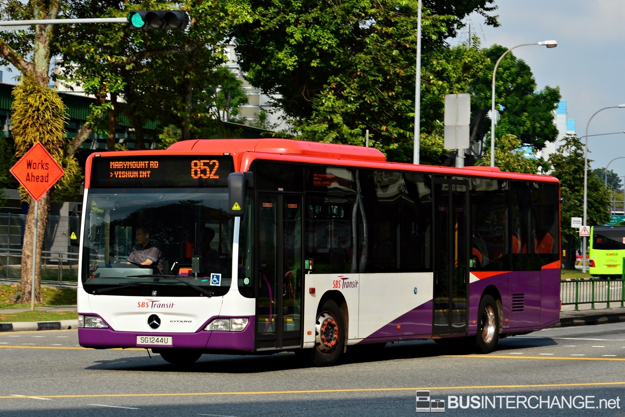 Bus 852 - SBS Transit Mercedes-Benz Citaro (SG1244U) | Bus Interchange