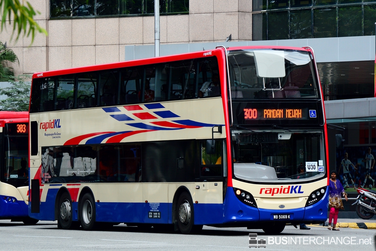 Bus 300 RapidKL Alexander Dennis Enviro 500 MMC WB5069K Bus 