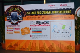 SMRT Bus Carnival Information Board