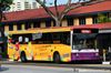 Thumbnail: SBS2769D — Historical archive of a Volvo B10M Mark IV (Duple Metsec 3500) single-deck bus, pictured carrying a M&amp;M advertisement, operating on service 63M under SBS Transit. Photographed in July 2014, buses of this model type have since been completely retired from passenger service.