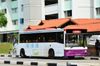 Thumbnail: SBS2793H — Historical archive of a Volvo B10M Mark IV (Duple Metsec 3500) single-deck bus, pictured carrying a Biotrue advertisement, operating on service 159 under SBS Transit. Photographed in July 2014, buses of this model type have since been completely retired from passenger service.