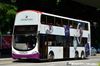 Thumbnail: SBS3017J — A Volvo B9TL (Wright Eclipse Gemini II) double-deck bus, pictured carrying a Swarovski advertisement, serving commuters on service 166 under current bus operator SBS Transit in December 2016.