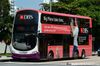 Thumbnail: SBS3053D — A Volvo B9TL (Wright Eclipse Gemini II) double-deck bus, pictured carrying a DBS advertisement, serving commuters on service 117 under current bus operator SBS Transit in September 2016.