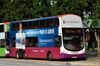 Thumbnail: SBS3144A — A Volvo B9TL (Wright Eclipse Gemini II) double-deck bus, pictured carrying a SIM University advertisement, serving commuters on service 70 under current bus operator SBS Transit in July 2014.
