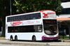 Thumbnail: SBS3166L — A Volvo B9TL (Wright Eclipse Gemini II) double-deck bus, pictured carrying a Singtel advertisement, serving commuters on service 8 under current bus operator SBS Transit in July 2014.