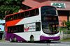 Thumbnail: SBS3385X — A Volvo B9TL (Wright) double-deck bus serving commuters on service 183 under current bus operator Tower Transit Singapore in June 2016.