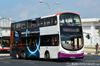 Thumbnail: SBS3664R — A Volvo B9TL (Wright Eclipse Gemini II) double-deck bus, pictured carrying a Samsung QLED TV advertisement, serving commuters on service 161 under current bus operator SBS Transit in October 2017.