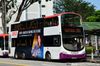 Thumbnail: SBS3695B — A Volvo B9TL (Wright Eclipse Gemini II) double-deck bus, pictured carrying a MND Edge Scholarship advertisement, serving commuters on service 153 under current bus operator SBS Transit in March 2017.