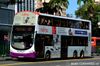 Thumbnail: SBS3793B — A Volvo B9TL (Wright Eclipse Gemini II) double-deck bus, pictured carrying a Fujitsu advertisement, serving commuters on service 157 under current bus operator SBS Transit in February 2015.