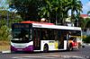 Thumbnail: SBS5112D — A Scania K230UB (Euro V) single-deck bus, pictured carrying a Karcher advertisement, serving commuters on service 136 back when it was operated by SBS Transit in February 2015.