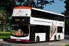 Thumbnail: SBS7301L — Historical archive of a Volvo B9TL (ComfortDelgro Engineering) double-deck bus, pictured carrying a AXA advertisement, operating on service 21 under SBS Transit. Buses of this model type have since been completely retired from passenger service.