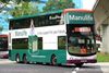 Thumbnail: SBS7314A — Historical archive of a Volvo B9TL (ComfortDelgro Engineering) double-deck bus, pictured carrying a Manulife advertisement, operating on service 21 under SBS Transit. Photographed in September 2011, buses of this model type have since been completely retired from passenger service.