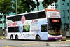 Thumbnail: SBS7332Y — Historical archive of a Volvo B9TL (ComfortDelgro Engineering) double-deck bus, pictured carrying a Mitsubishi Electric: Starmex advertisement, operating on service 198 under SBS Transit. Buses of this model type have since been completely retired from passenger service.