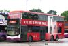 Thumbnail: SBS7342T — Historical archive of a Volvo B9TL (ComfortDelgro Engineering) double-deck bus, pictured carrying a SIM University advertisement, operating on service 14A under SBS Transit. Buses of this model type have since been completely retired from passenger service.