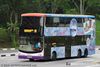 Thumbnail: SBS7344M — Historical archive of a Volvo B9TL (ComfortDelgro Engineering) double-deck bus, pictured carrying a Kleenex advertisement, operating on service 91 under SBS Transit. Buses of this model type have since been completely retired from passenger service.