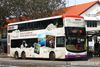 Thumbnail: SBS7387P — Historical archive of a Volvo B9TL (ComfortDelgro Engineering) double-deck bus, pictured carrying a Silkair advertisement, operating on service 151 under SBS Transit. Buses of this model type have since been completely retired from passenger service.