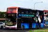 Thumbnail: SBS7392Z — Historical archive of a Volvo B9TL (ComfortDelgro Engineering) double-deck bus, pictured carrying a Blackberry Playbook advertisement, operating on service 147A under SBS Transit. Photographed in October 2011, buses of this model type have since been completely retired from passenger service.