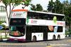 Thumbnail: SBS7438B — Historical archive of a Volvo B9TL (ComfortDelgro Engineering) double-deck bus, pictured carrying a Mitsubishi Electric: Starmex advertisement, operating on service 21 under SBS Transit. Buses of this model type have since been completely retired from passenger service.