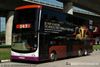 Thumbnail: SBS7489D — Historical archive of a Volvo B9TL (ComfortDelgro Engineering) double-deck bus, pictured carrying a Singapore F1 2008 advertisement, operating on service 143 under SBS Transit. Photographed in December 2007, buses of this model type have since been completely retired from passenger service.