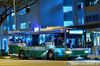 Thumbnail: SBS8002T — Historical archive of a Volvo B5RLE Hybrid single-deck bus operating on service 185 under SBS Transit. Photographed in April 2015, buses of this model type have since been completely retired from passenger service.