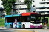 Thumbnail: SBS8280G — A Scania K230UB (Euro IV) single-deck bus, pictured carrying a Locozade advertisement, serving commuters on service 22 under current bus operator SBS Transit in May 2017.