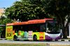 Thumbnail: SBS8829A — A Scania K230UB (Euro V) single-deck bus, pictured carrying a Big Box advertisement, serving commuters on service 136 back when it was operated by SBS Transit in February 2015.