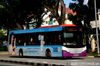 Thumbnail: SBS8933G — A Scania K230UB (Euro V) single-deck bus, pictured carrying a Hada Labo advertisement, serving commuters on service 66 back when it was operated by SBS Transit in November 2014.