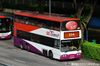 Thumbnail: SBS9800A — Historical archive of a Volvo B10TL Super Olympian double-deck bus, pictured carrying a Mr & Ms Slim advertisement, operating on service 154 under SBS Transit. Photographed in December 2011, buses of this model type have since been completely retired from passenger service.