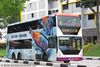 Thumbnail: SBS9889U — Historical archive of a Volvo B10TL Super Olympian (SBS9889U) double-deck demonstrator bus operating on service 14. This demonstrator vehicle has since been retired from public bus service following the conclusion of its trial or service lifespan.