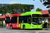 Thumbnail: SG3006C — Historical archive of a Volvo B5RLE Hybrid single-deck bus, pictured carrying a Pokka Oolong Tea advertisement, operating on service 93 under SBS Transit. Photographed in February 2021, buses of this model type have since been completely retired from passenger service.
