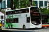Thumbnail: SG5000E  — A Volvo B9TL (Wright) double-deck bus serving commuters on service 106 under current bus operator Tower Transit Singapore in May 2016.