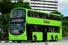Thumbnail: SG5018E  — A Volvo B9TL (Wright) double-deck bus serving commuters on service 66 under current bus operator Tower Transit Singapore in June 2016.