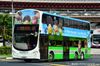Thumbnail: SG5022S — A Volvo B9TL (Wright) double-deck bus, pictured carrying a A little thought. A joyful ride. advertisement, serving commuters on service 97 under current bus operator Tower Transit Singapore in December 2016.