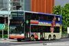 Thumbnail: SG5744S — A MAN A95 double-deck bus, pictured carrying a Pace advertisement, serving commuters on service 169 under current bus operator Tower Transit Singapore in January 2022.