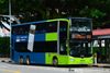 Thumbnail: SG5974U — A MAN A95 double-deck bus, pictured carrying a SAXO Markets advertisement, serving commuters on service 854 under current bus operator Tower Transit Singapore in March 2022.