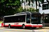 Thumbnail: SMB3098J — A MAN NL323F (A22) (Gemilang) single-deck bus serving commuters on service 857 back when it was operated by SMRT Buses in May 2014.